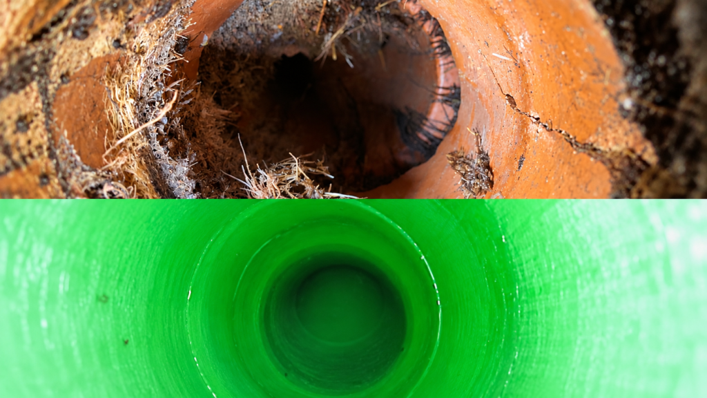 Platinum Plumbers & Pipe Relining Before & After CCTV footage